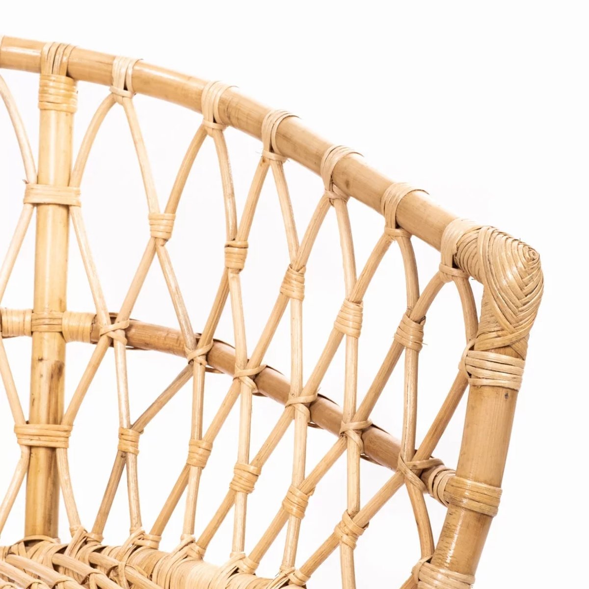 Fauteuil en rotin avec coussin LESKY naturel, HYDILE