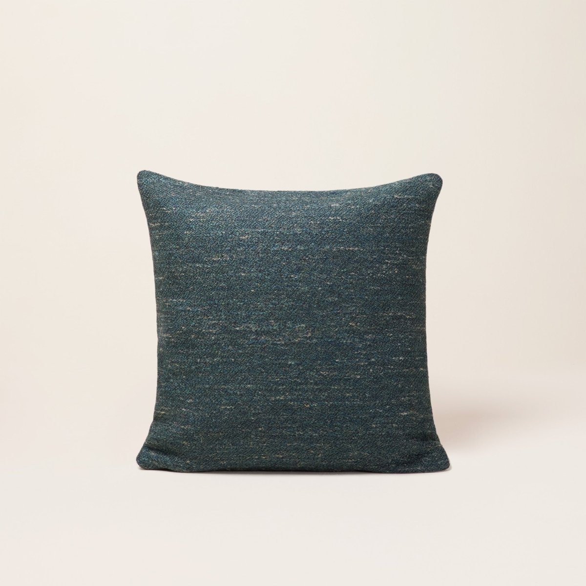 Housse De Coussin en Jacquard texturé ORSSO pétrole chiné, MADURA