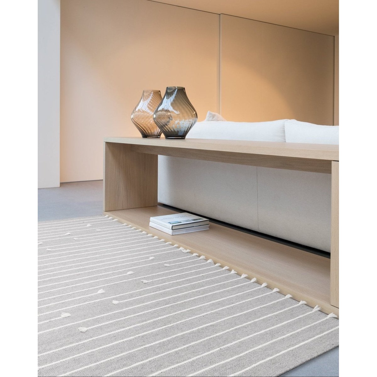 Tapis naturel 100% laine SHIRAZ gris minéral, AFK LIVING