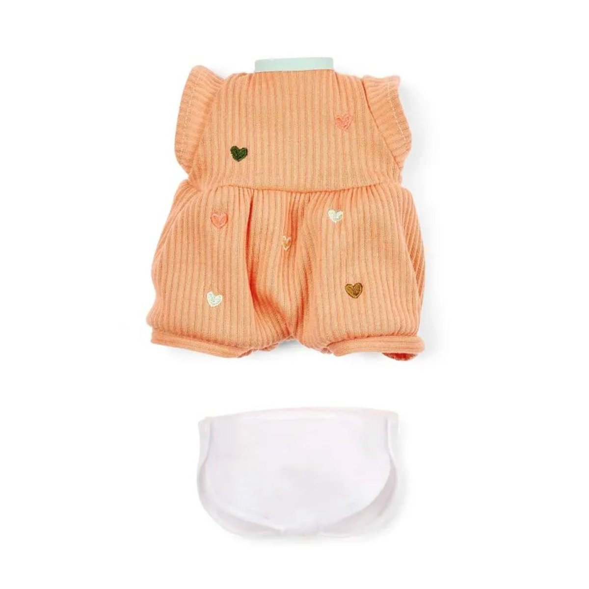 Poupon en tissu 30cm orange, LILLIPUTIENS