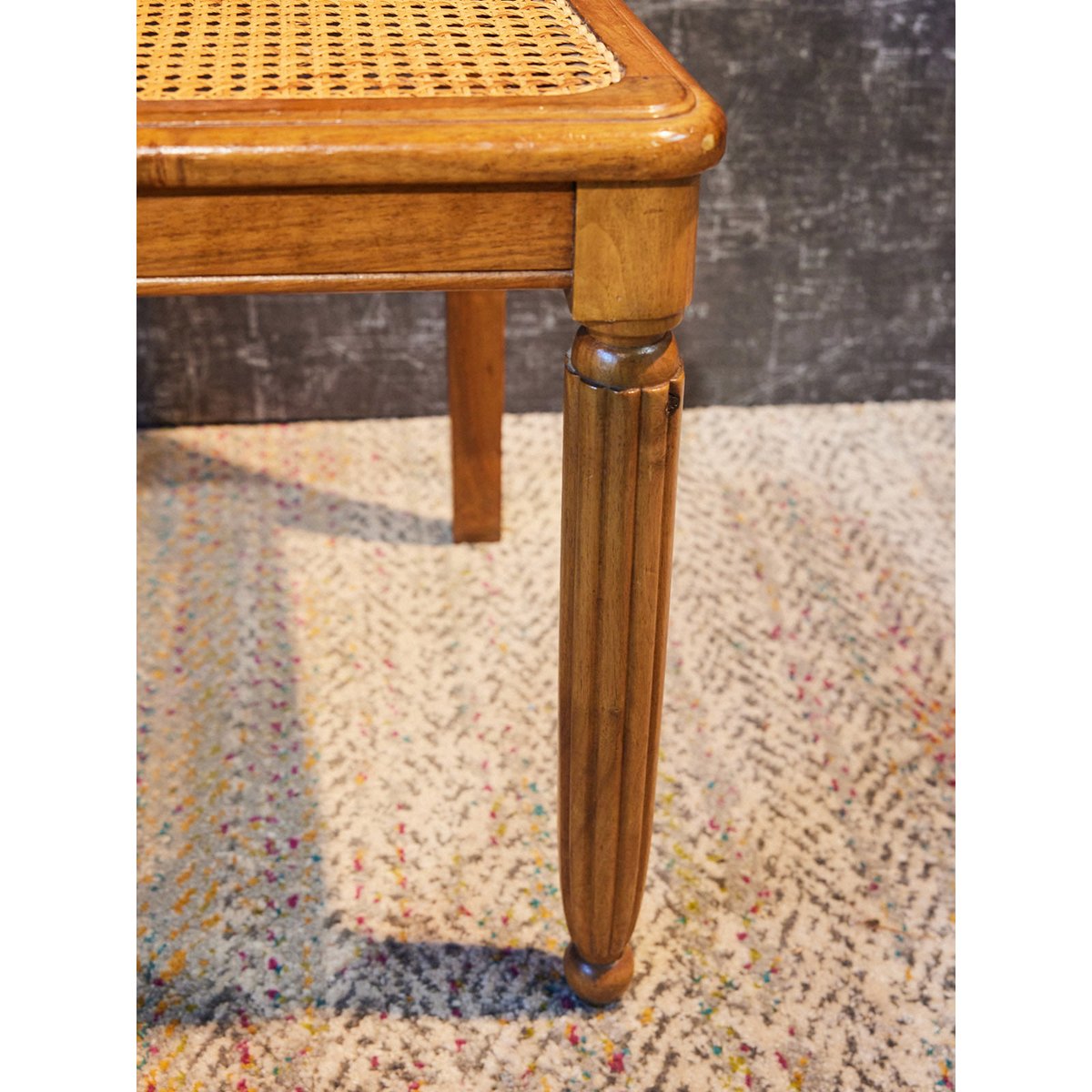 Paire de chaises Art déco en cannage Claude N°1609 - Bon état bois clair, DEBONGOUT