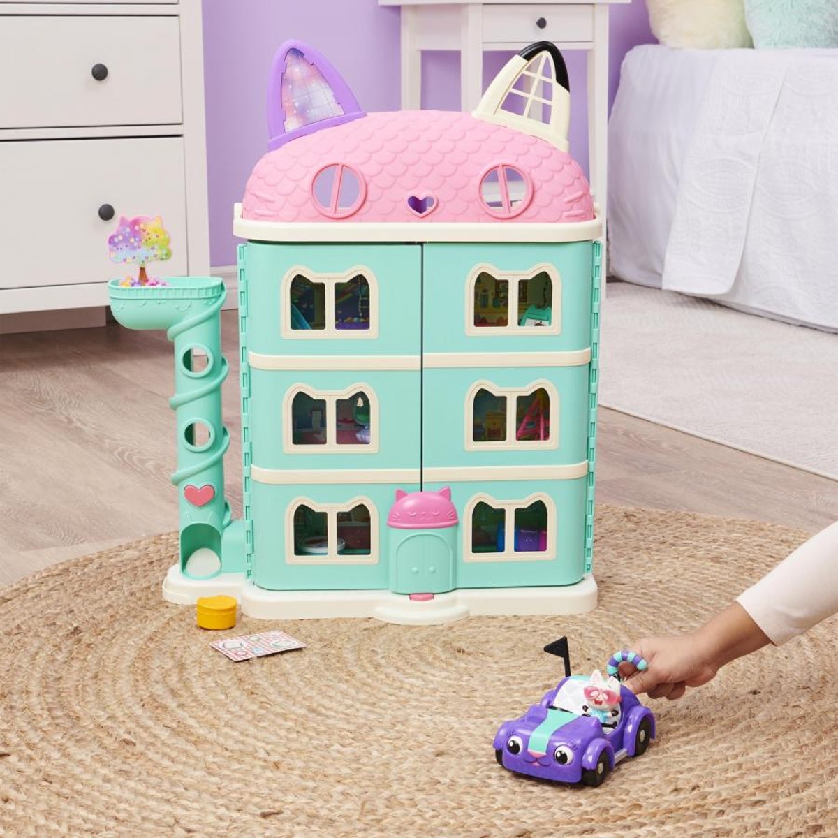 Gabby's Dollhouse - Gabby et la Maison Magique violet, SPIN MASTER