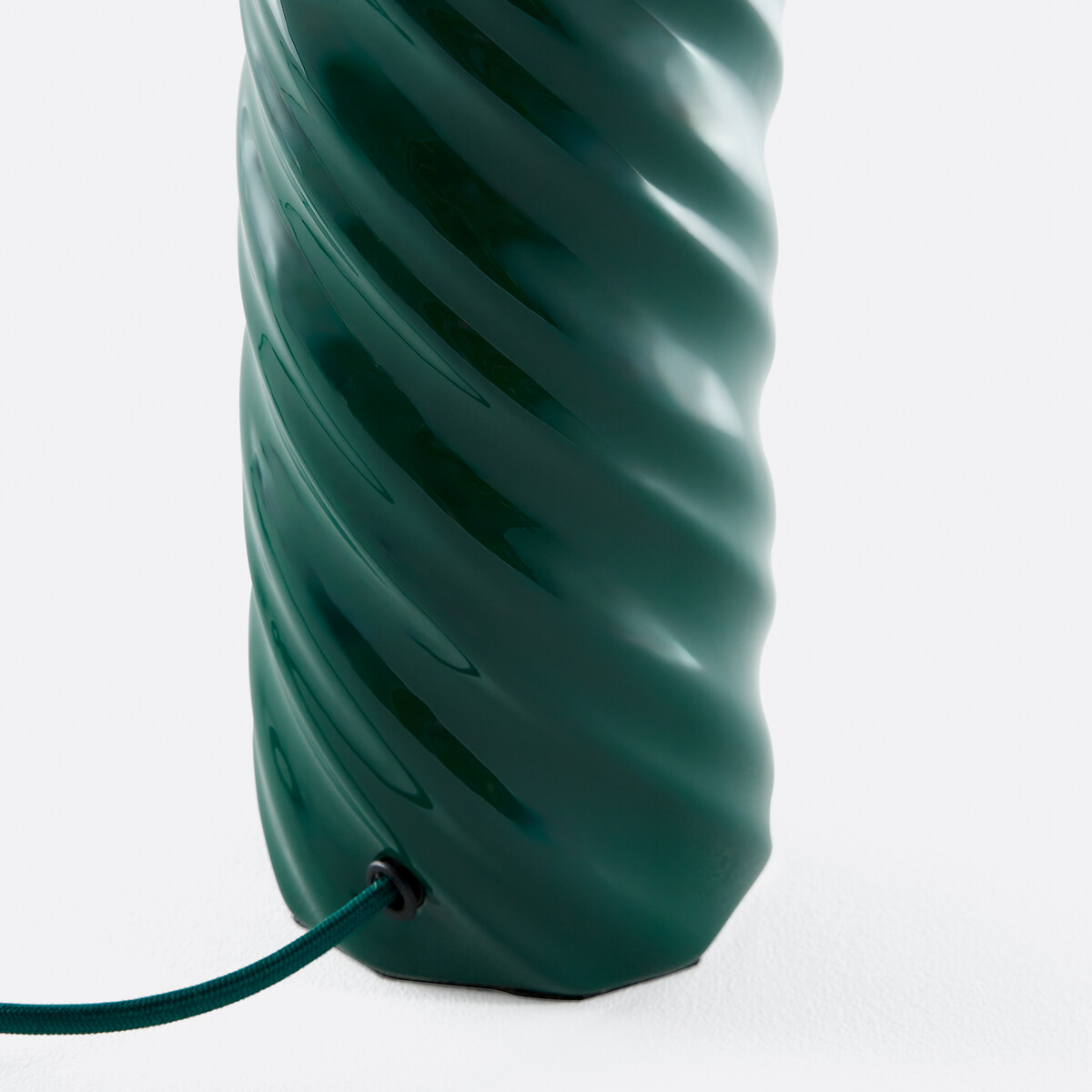 Tafellamp van keramiek en linnen, Dehen groen , LA REDOUTE INTERIEURS