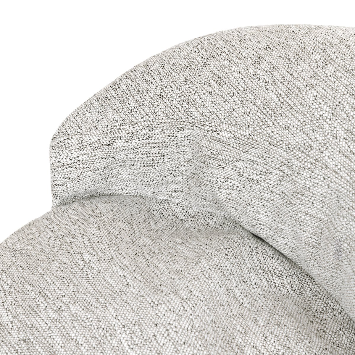 Pouf fauteuil d’appoint décoratif en tissu tissé Oeko-Tex® - ORB naturel beige, ICON