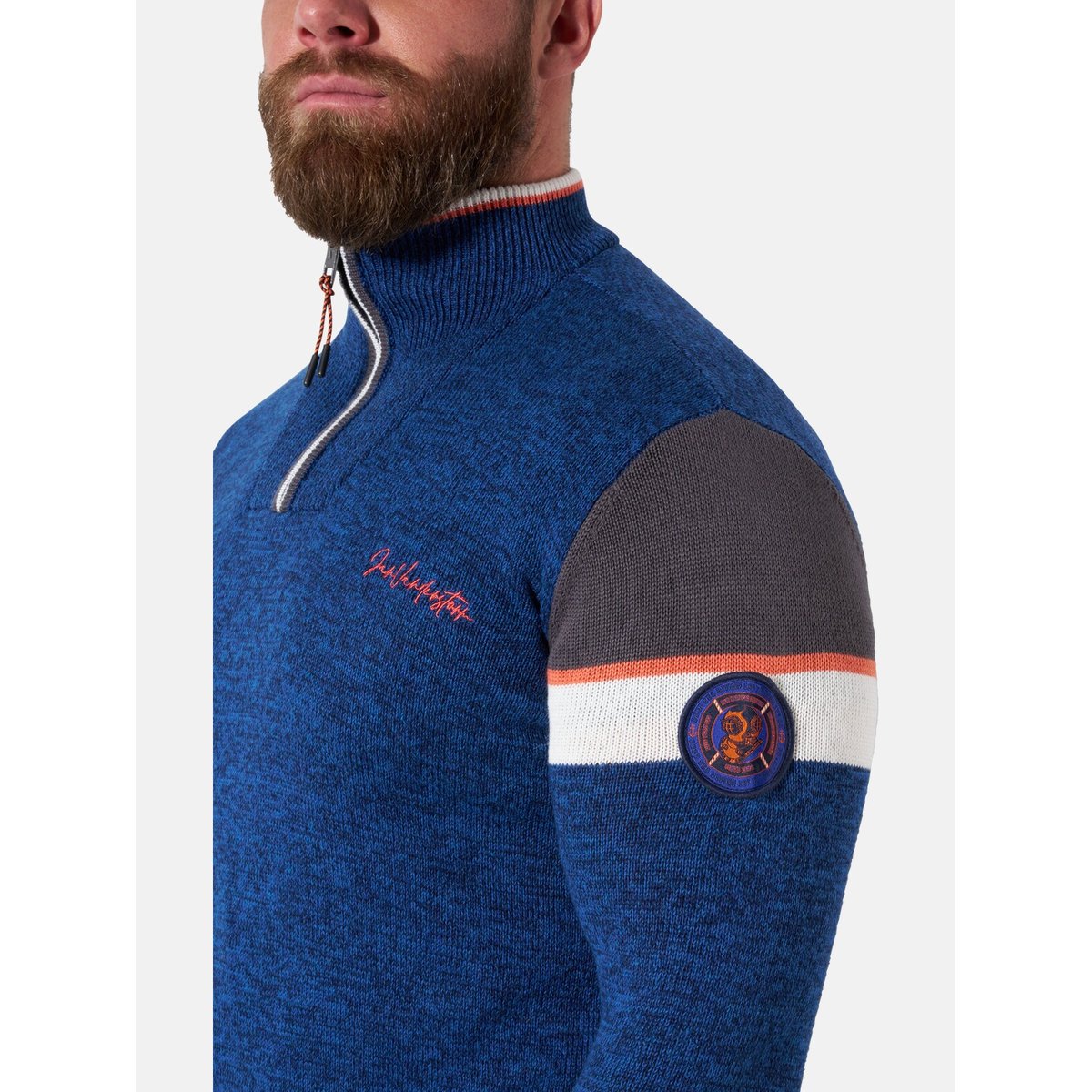 Pull BOTHI bleu foncé, JAN VANDERSTORM