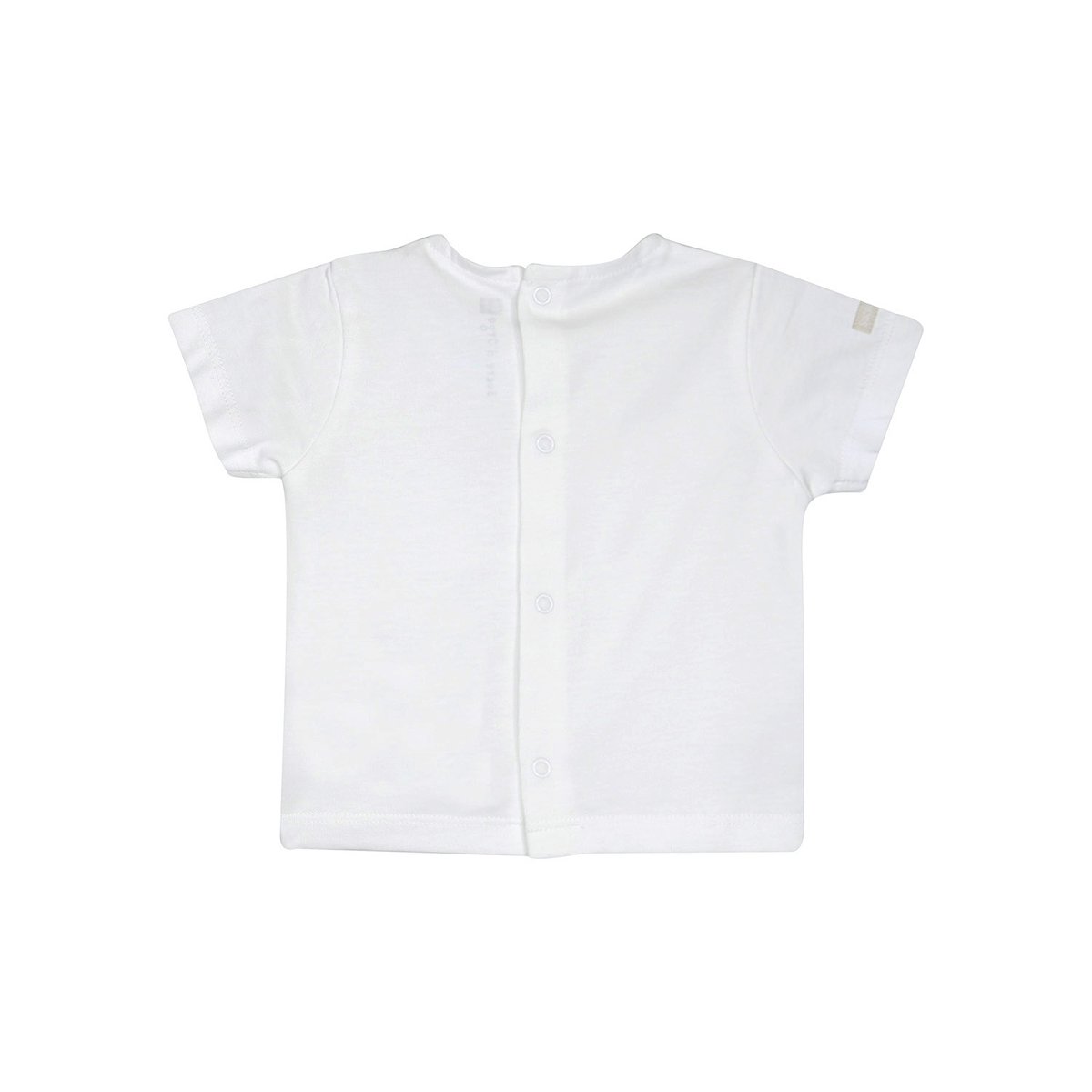 Tshirt salopette obryan court sucre d'orge blanc, SUCRE D'ORGE