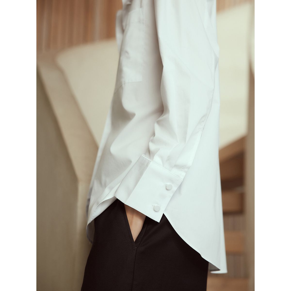 Chemise manches longues n. premium blanc, NEXT