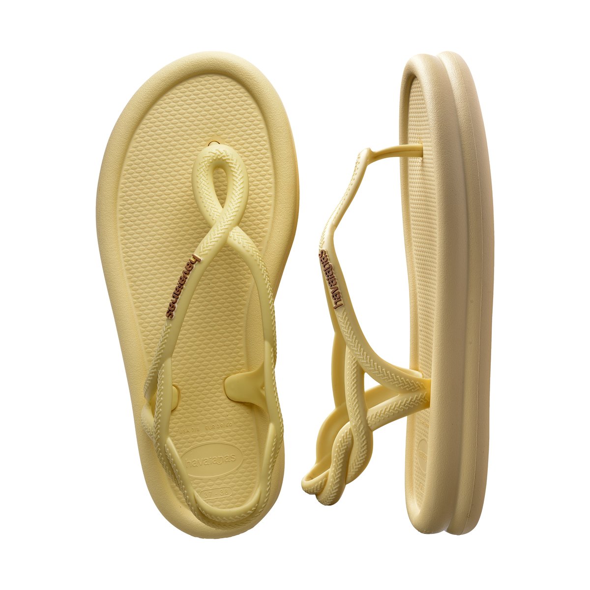 Sandales à Enfiler Luna Puffed crème, HAVAIANAS