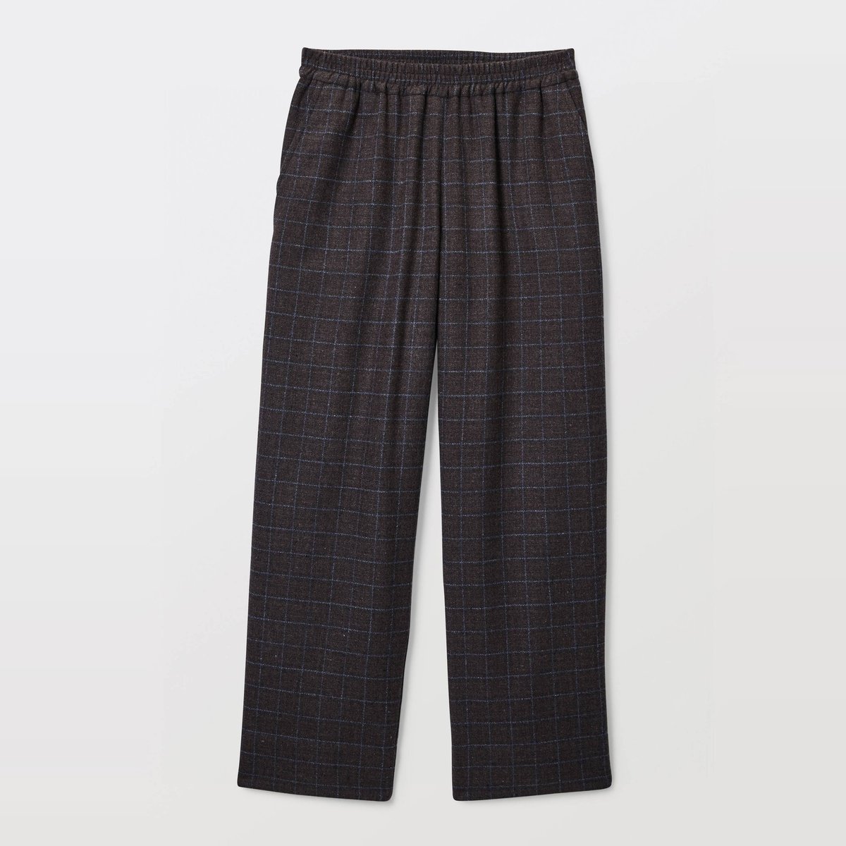 Pantalon large à carreaux taille élastiquée pudding, MONOPRIX