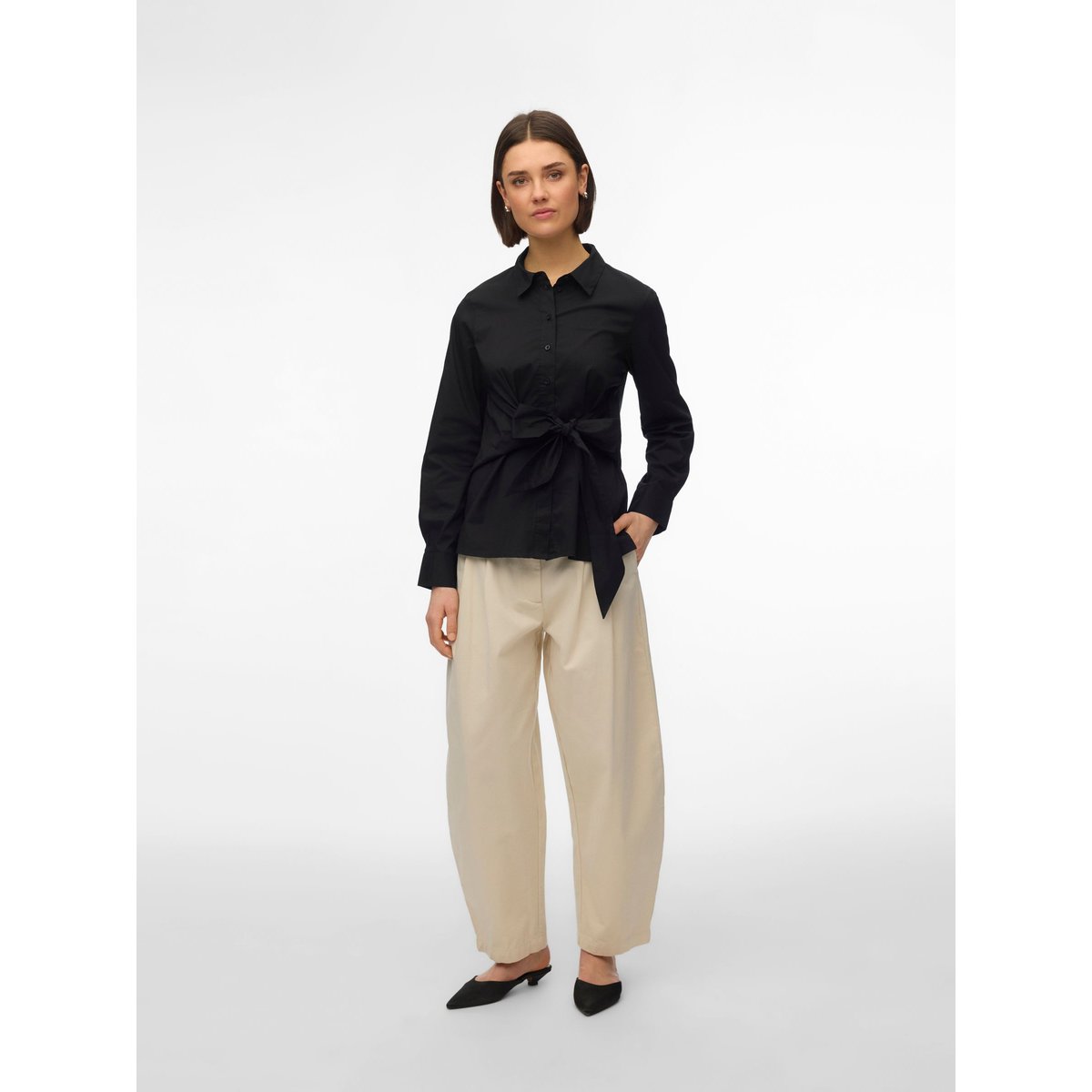 Chemise En Popeline black 1, VERO MODA