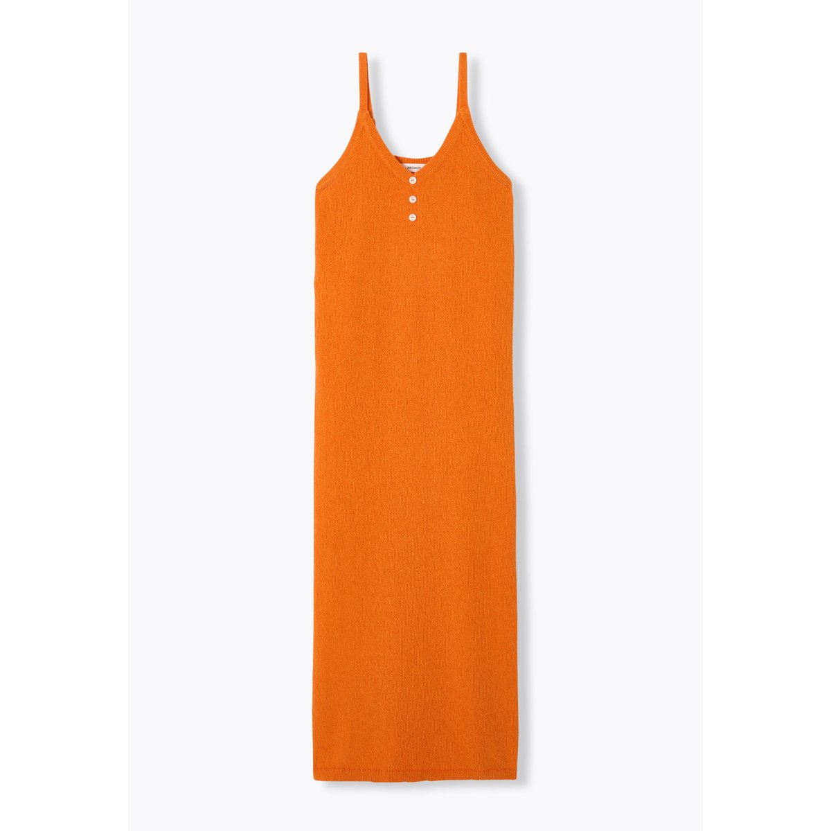 Robe longue en maille orange, PROMOD