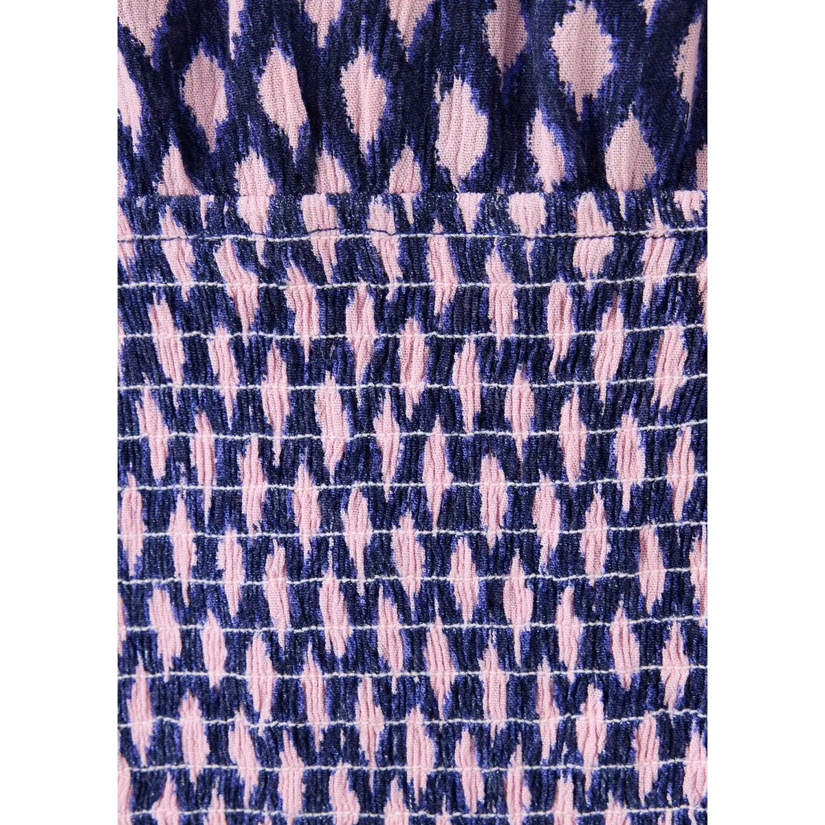 Chemise imprimée à empiècement froncé rose, MANGO TEEN