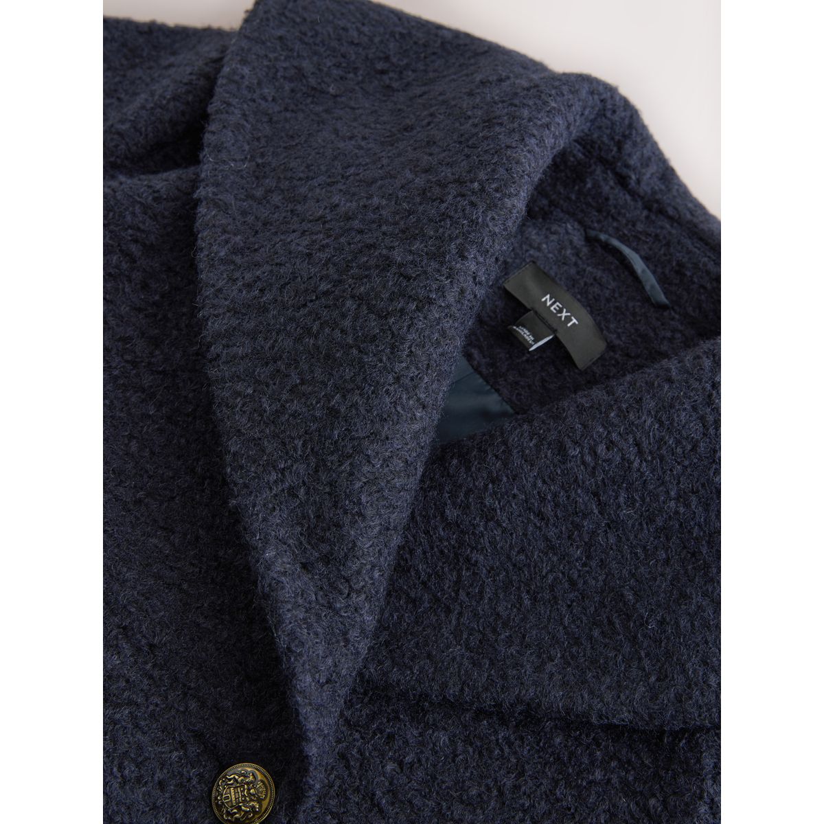 Manteau cardigan cape à boutonnage croisé bleu marine, NEXT
