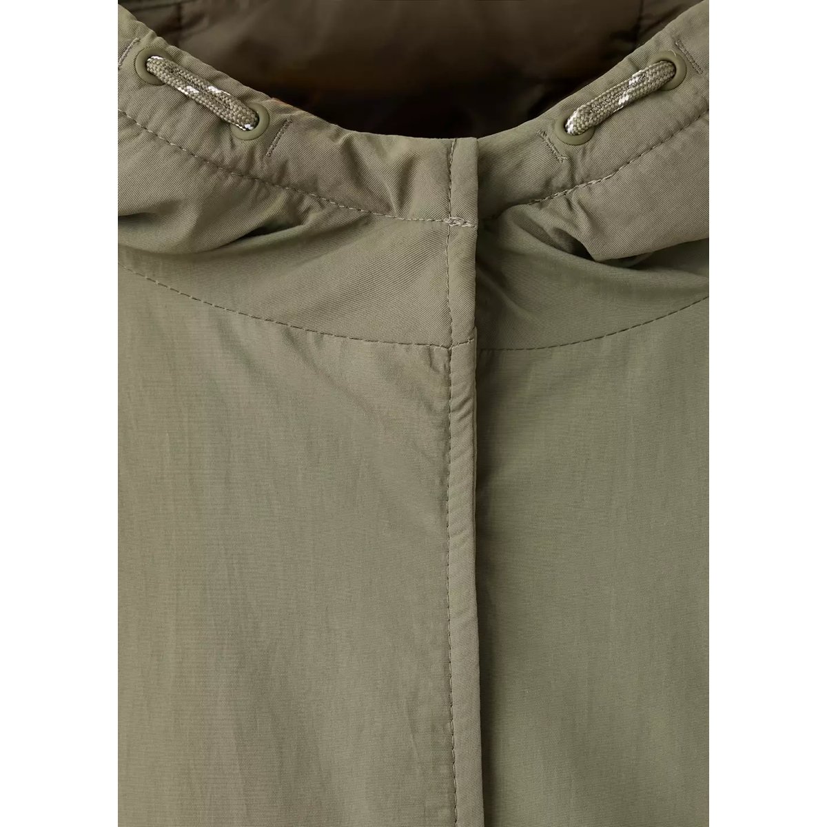 Anorak matelassé à capuche kaki, MANGO KIDS