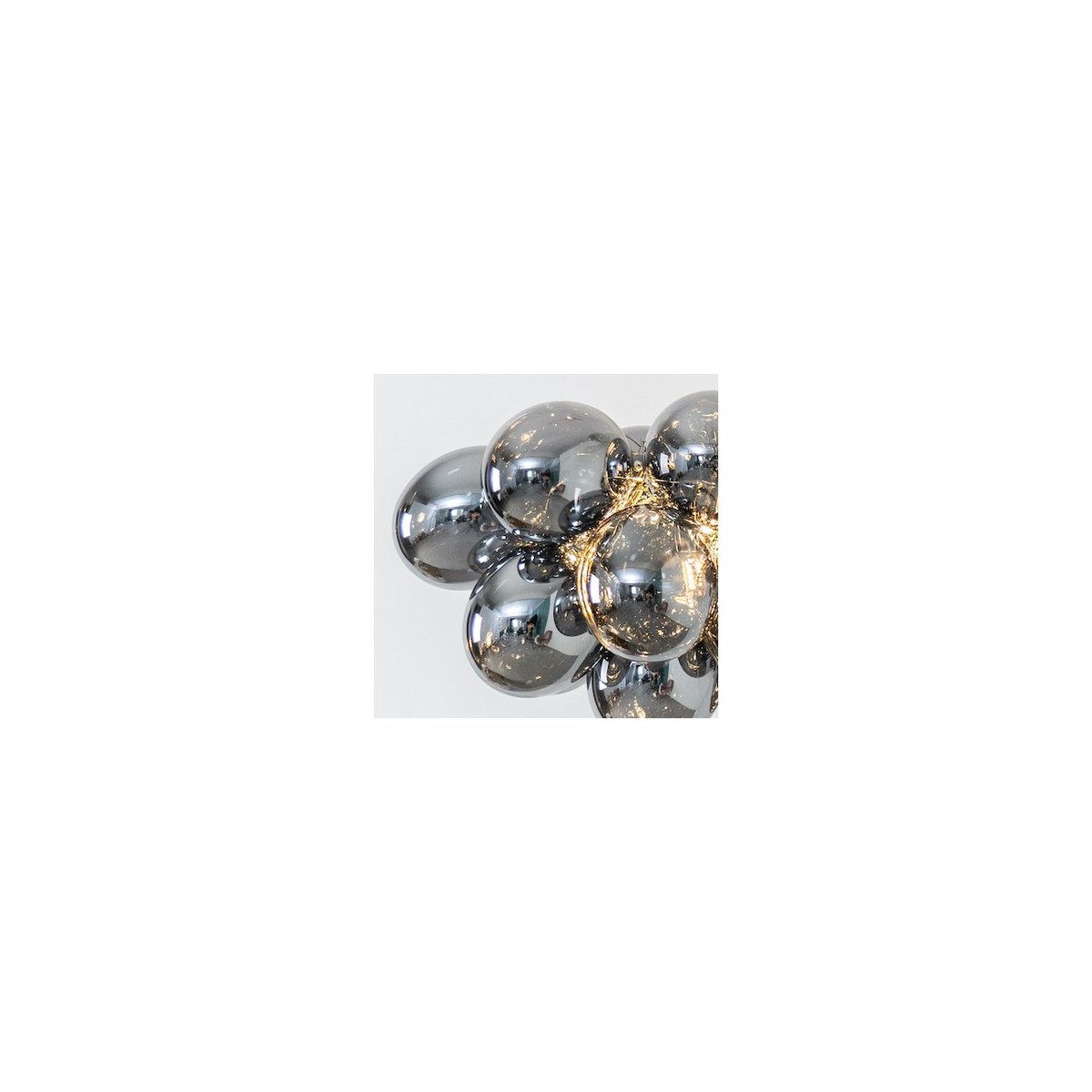 Grande suspension moderne - BARTALI gris fumé, KOSILUM