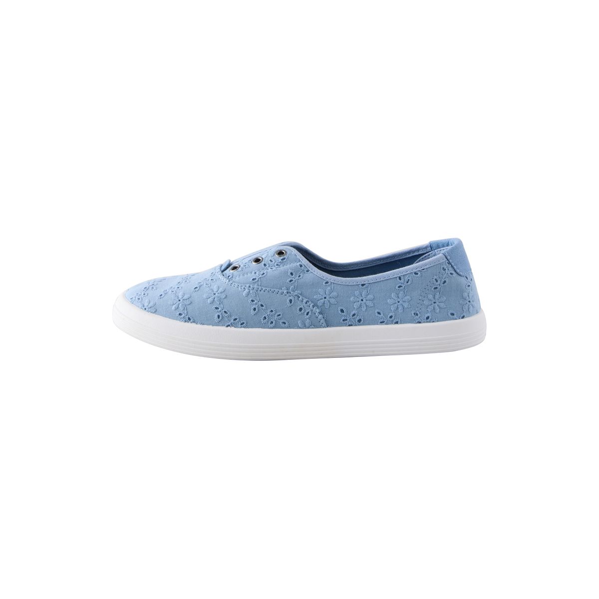 Baskets sans lacets en toile bleu, NEXT