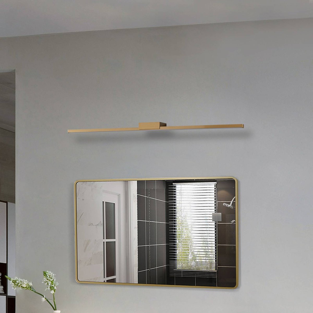 Applique en aluminium moderneLED, Kivana cuivre brossé, LUCANDE