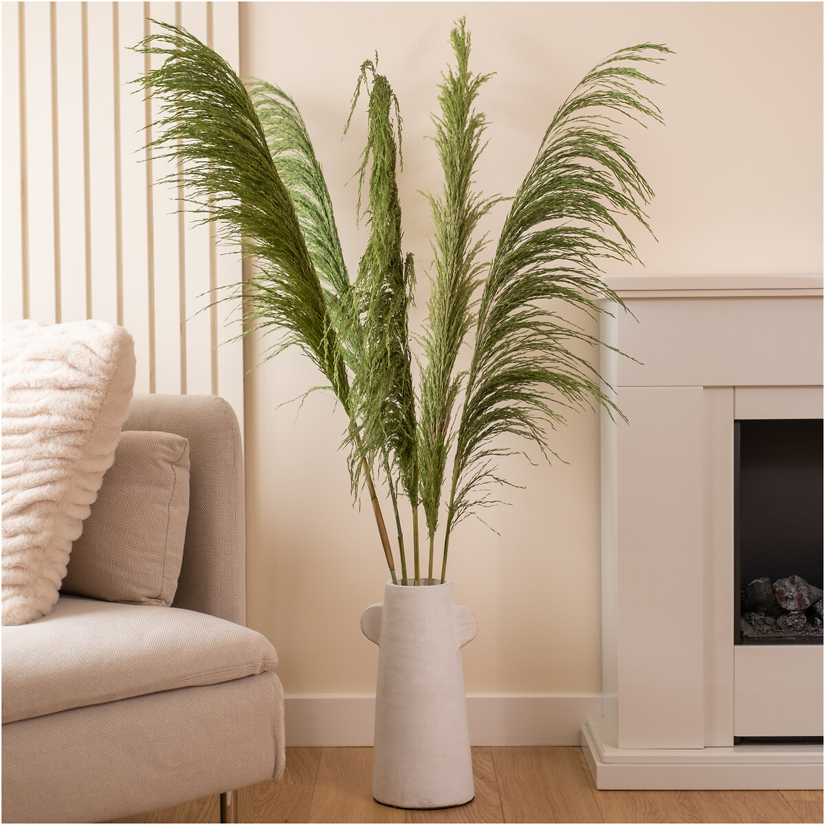 5-Pack 1.4m Pampas Grass in Soft Green green, SO'HOME