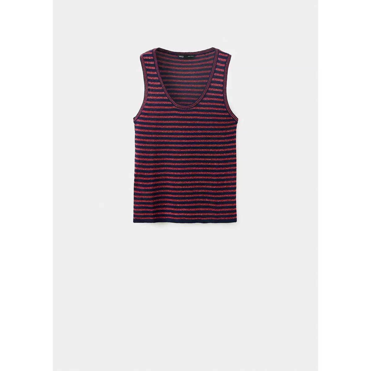 Top mercury bleu marine foncé, MANGO
