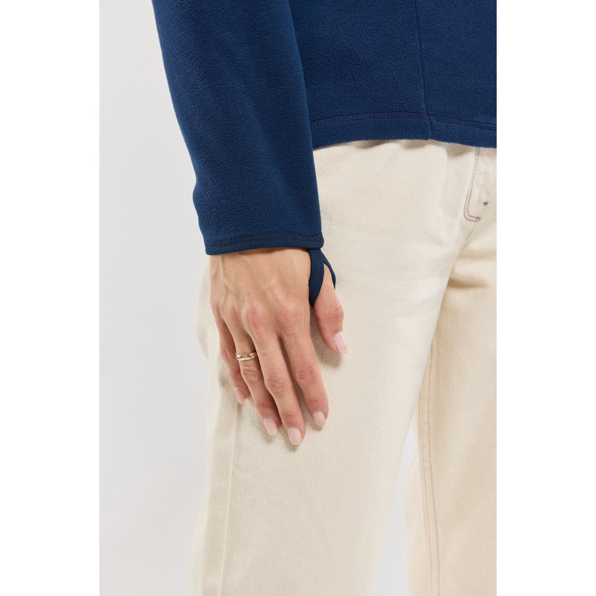 Sweat polaire en Micropolaire Polartec® MINIHIC navy, BERMUDES