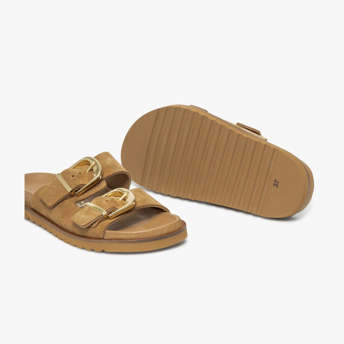 Mule en cuir YELENA camel, BOCAGE
