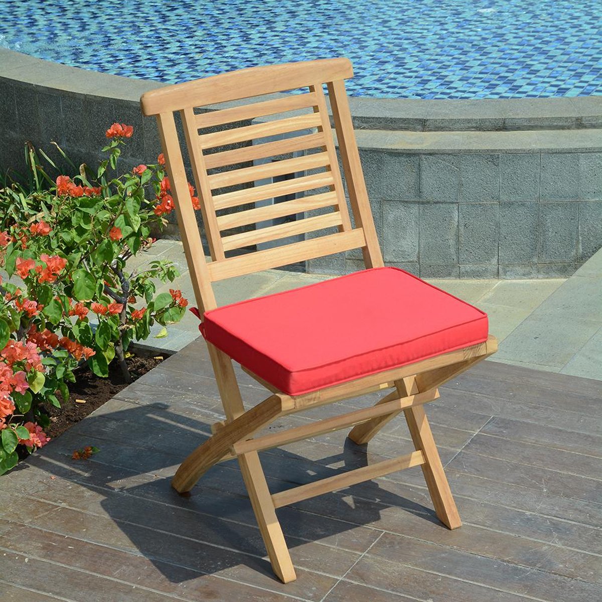 Salon de jardin teck massif Antalya, 8 places naturel, TECK ATTITUDE