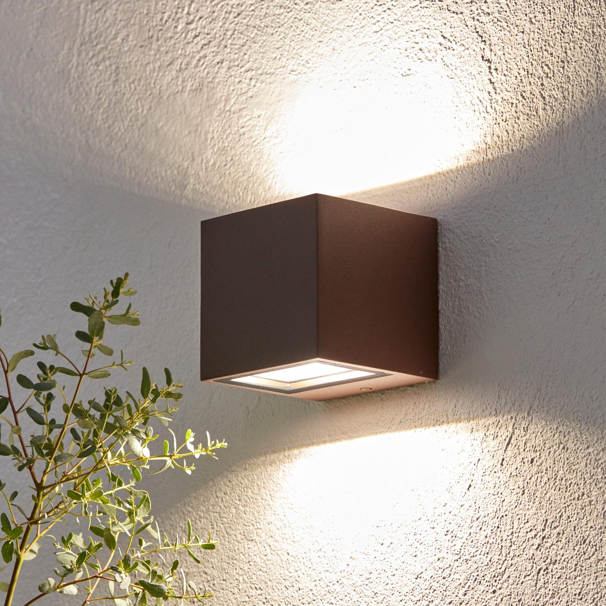 Applique LED extérieure en aluminium, BRANDSEN rouge, INSPIRE