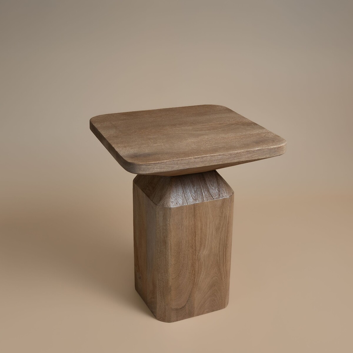 Roux Mango Wood Square Side Table light wood, ÉDITÉ