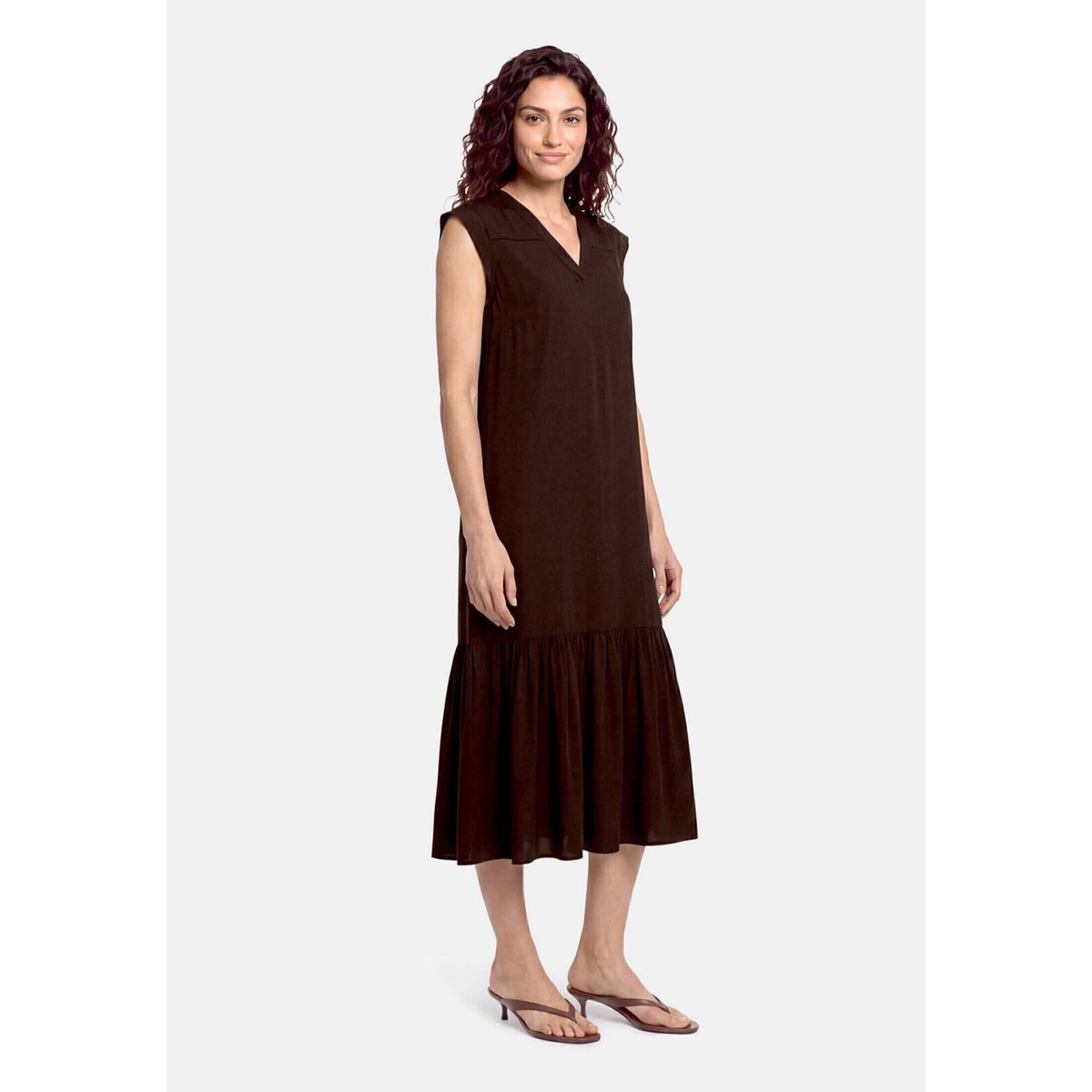 Robe casual à manches à ailettes molé, CARTOON