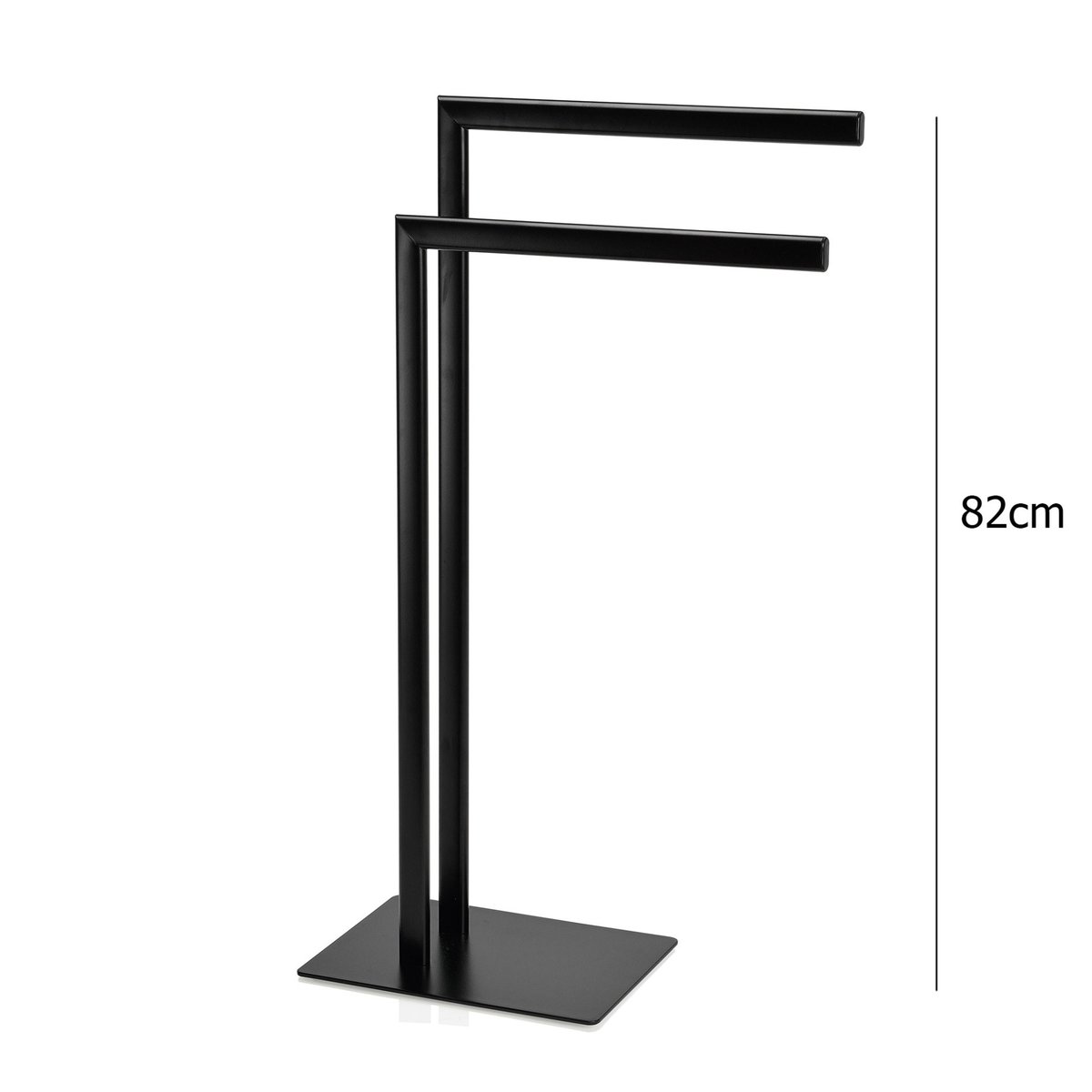 Porte-Serviettes à Poser en Métal Noir Mat noir, WADIGA