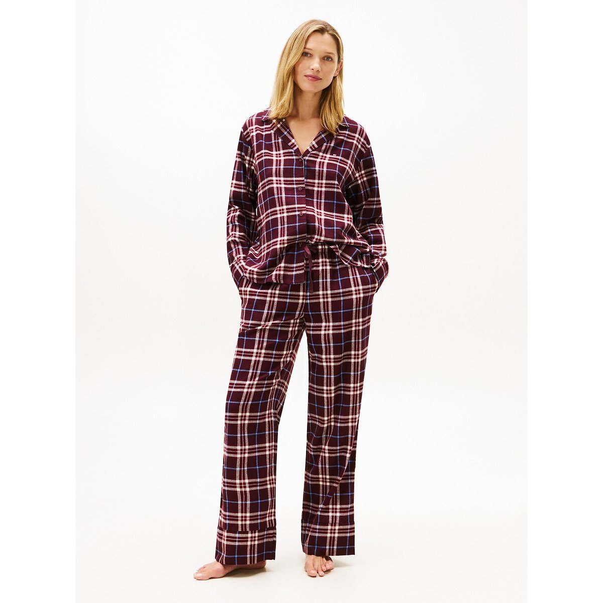 Ensemble de pyjama imprimé carreaux, TOMMY HILFIGER