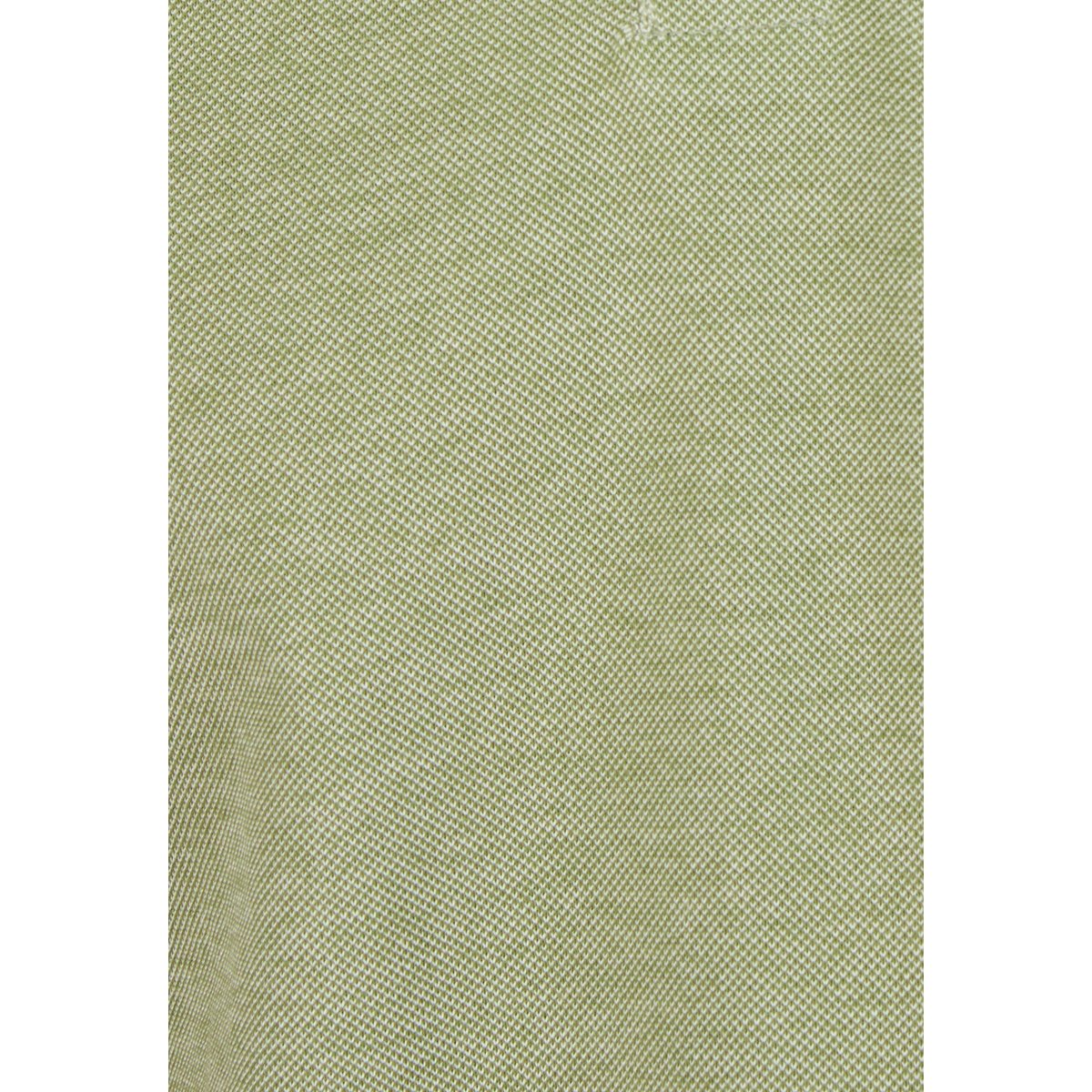 Polo manches courtes en maille piquée vert chiné, DAMART
