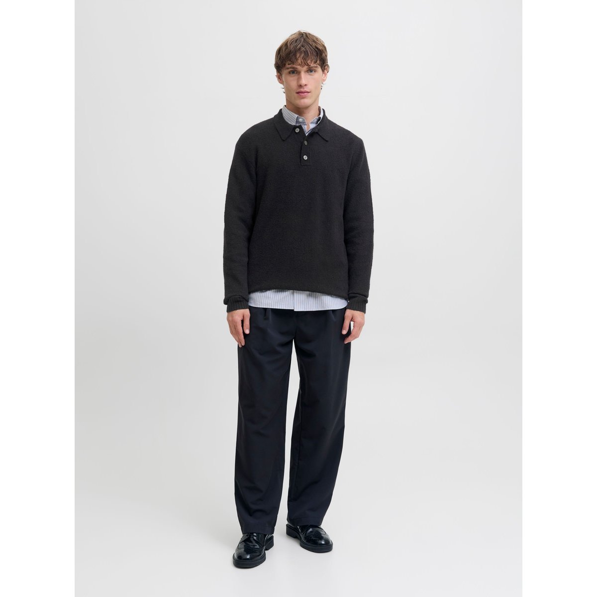 Pull En Maille noire - black, JACK & JONES