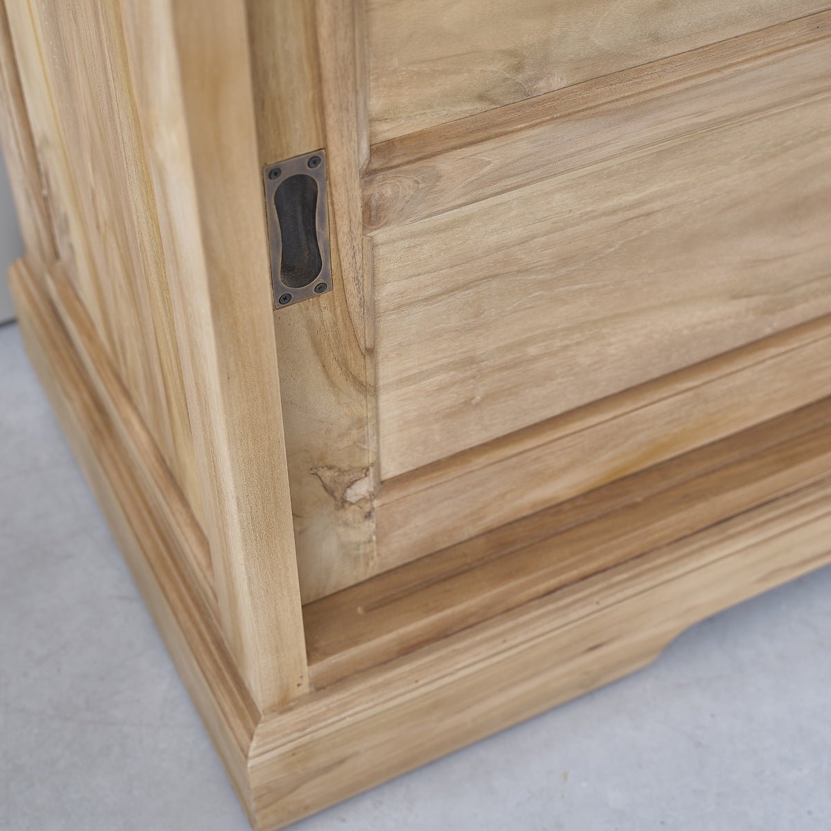 Buffet en teck massif 150 cm 2 portes 4 tiroirs BOSTON naturel, BERAH GETAH