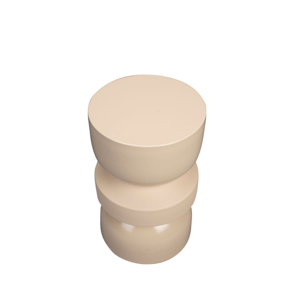Table d'appoint ronde en métal  29cm- APOLLO beige, DUTCHBONE