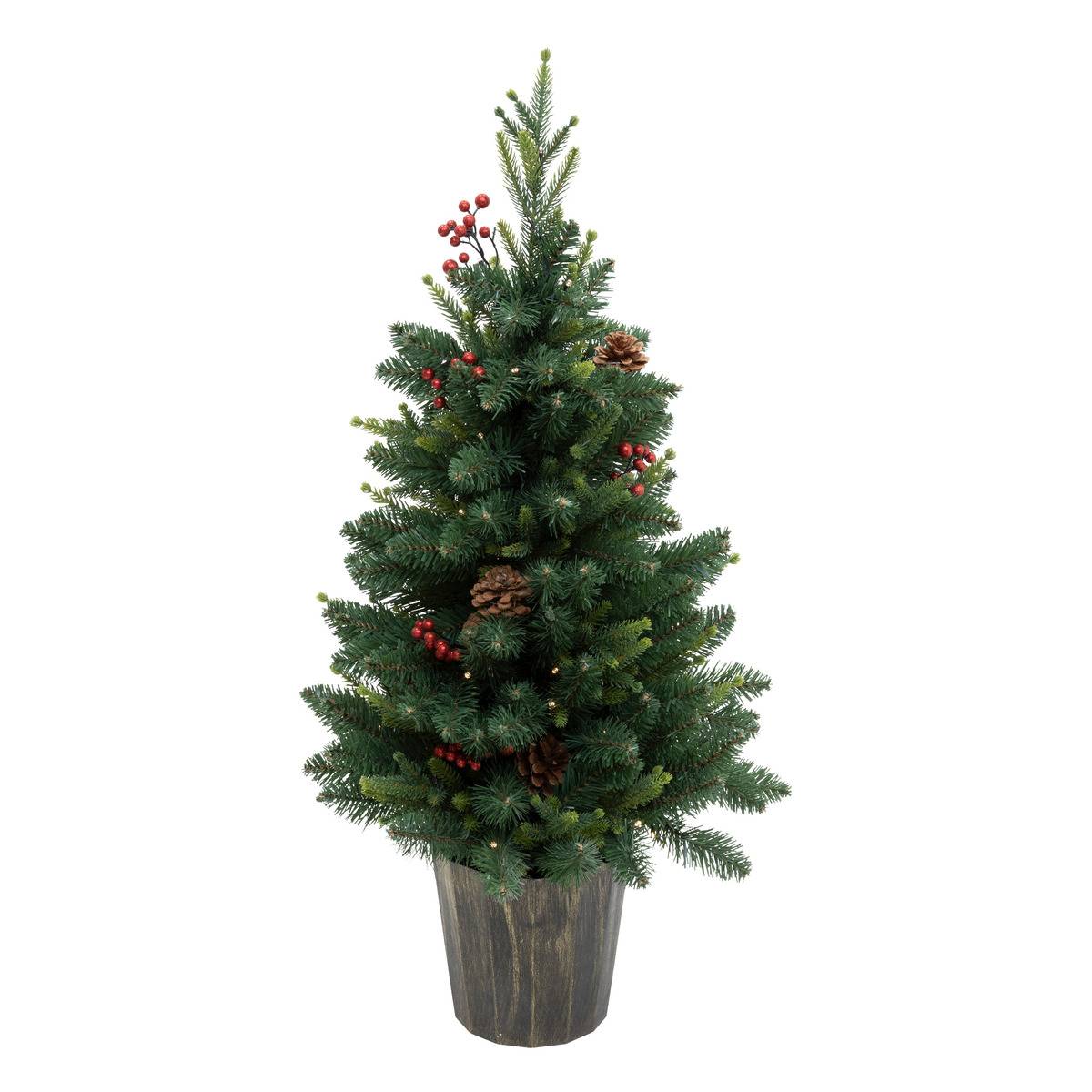 Sapin artificiel lumineux Kappi H90 cm vert, FEERIC LIGHTS & CHRISTMAS