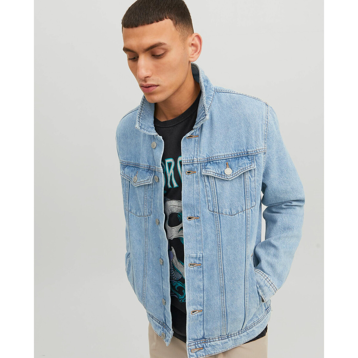Veste en jean bleu jean, JACK & JONES