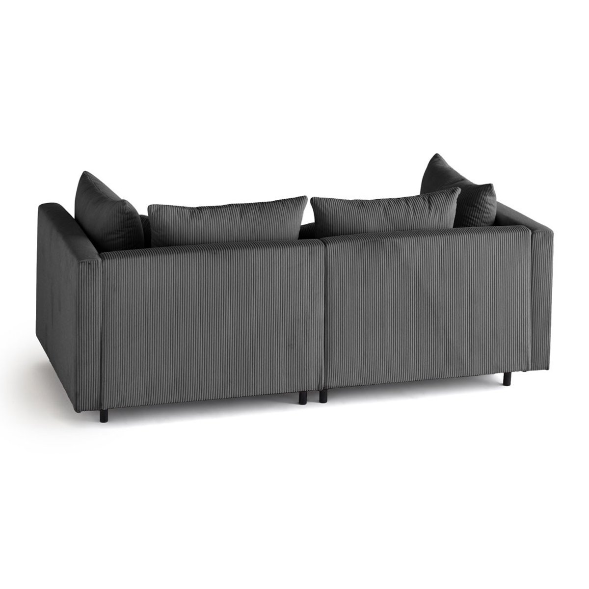Canapé Modulable 2 places - EDINBURG gris foncé, BEST MOBILIER