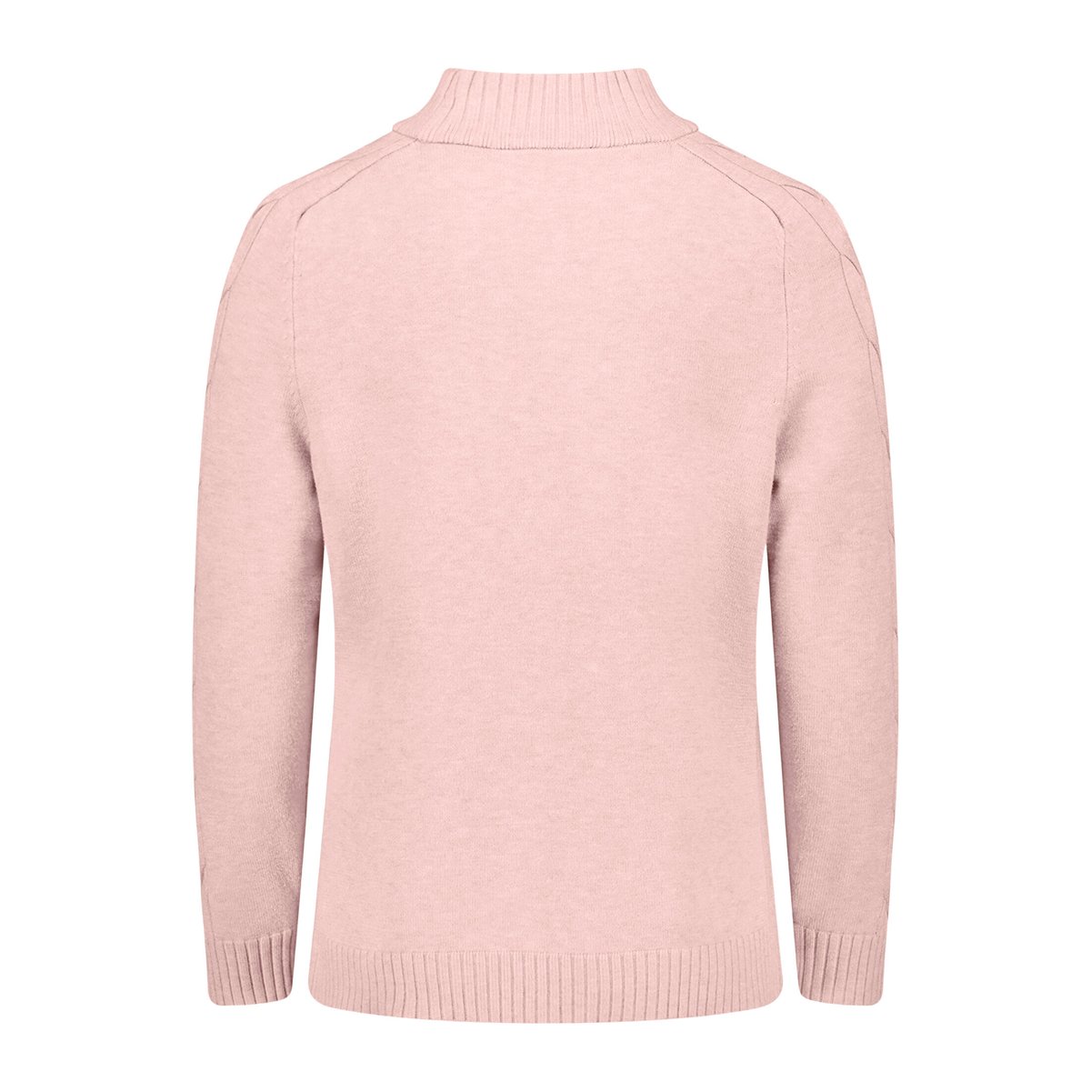 Pull-over en maille à col droit pale mauve melange, BETTY BARCLAY