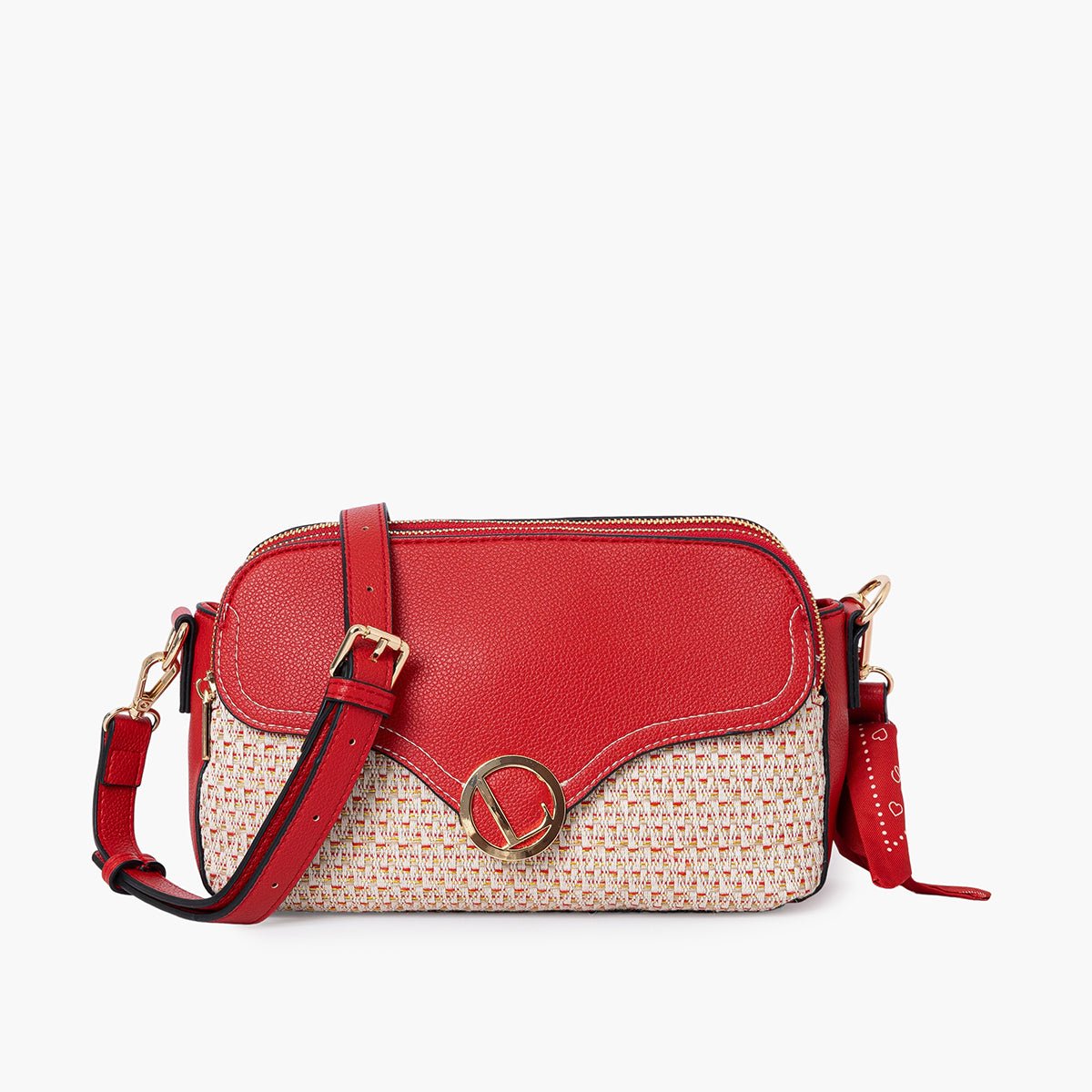 Sac multi poches Sade rouge, LOLLIPOPS