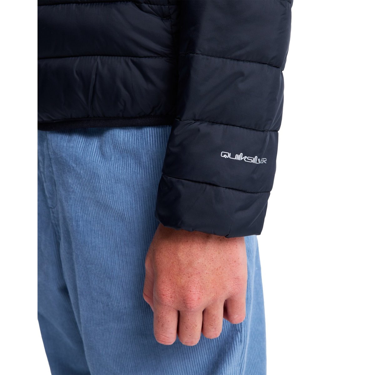 Veste isolante à capuche SCALY noir black, QUIKSILVER