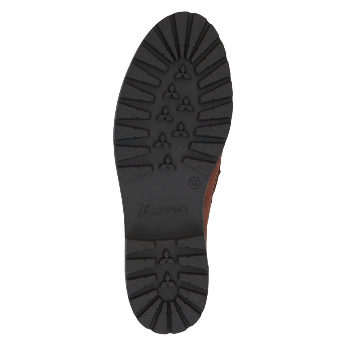 Derbie en cuir marron antilope, CAPRICE