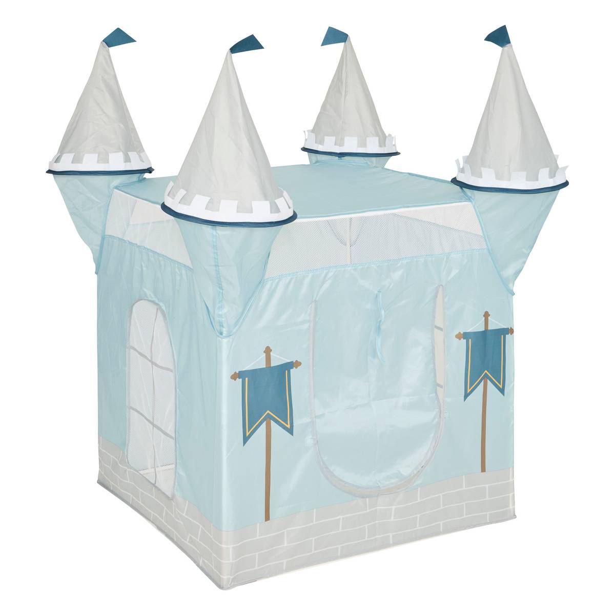 Tente enfant CHATEAU bleu, ATMOSPHERA FOR KIDS