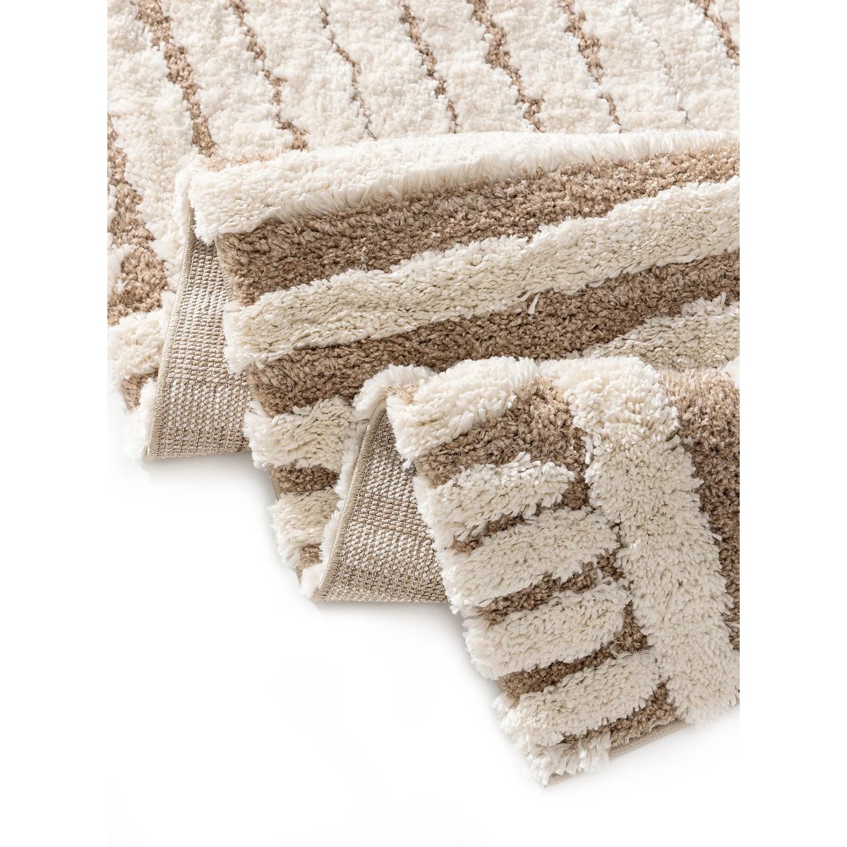 Tapis à poils longs TIBO crème/beige, BENUTA