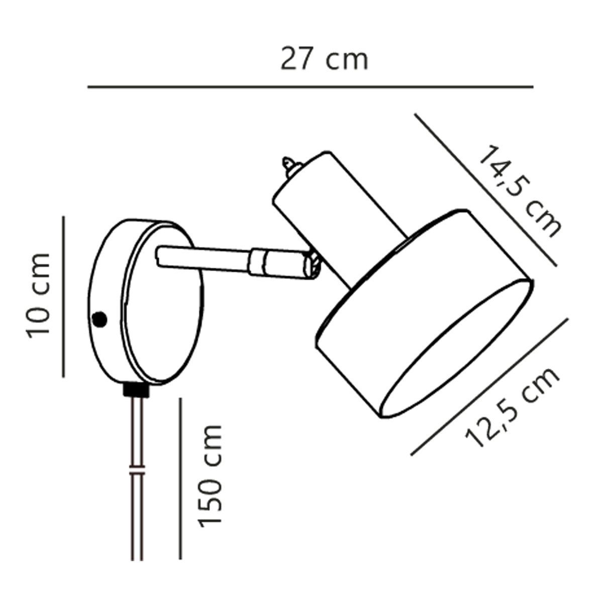 Applique murale minimaliste bidirectionnelle orientable en métal, MATIS blanc, NORDLUX