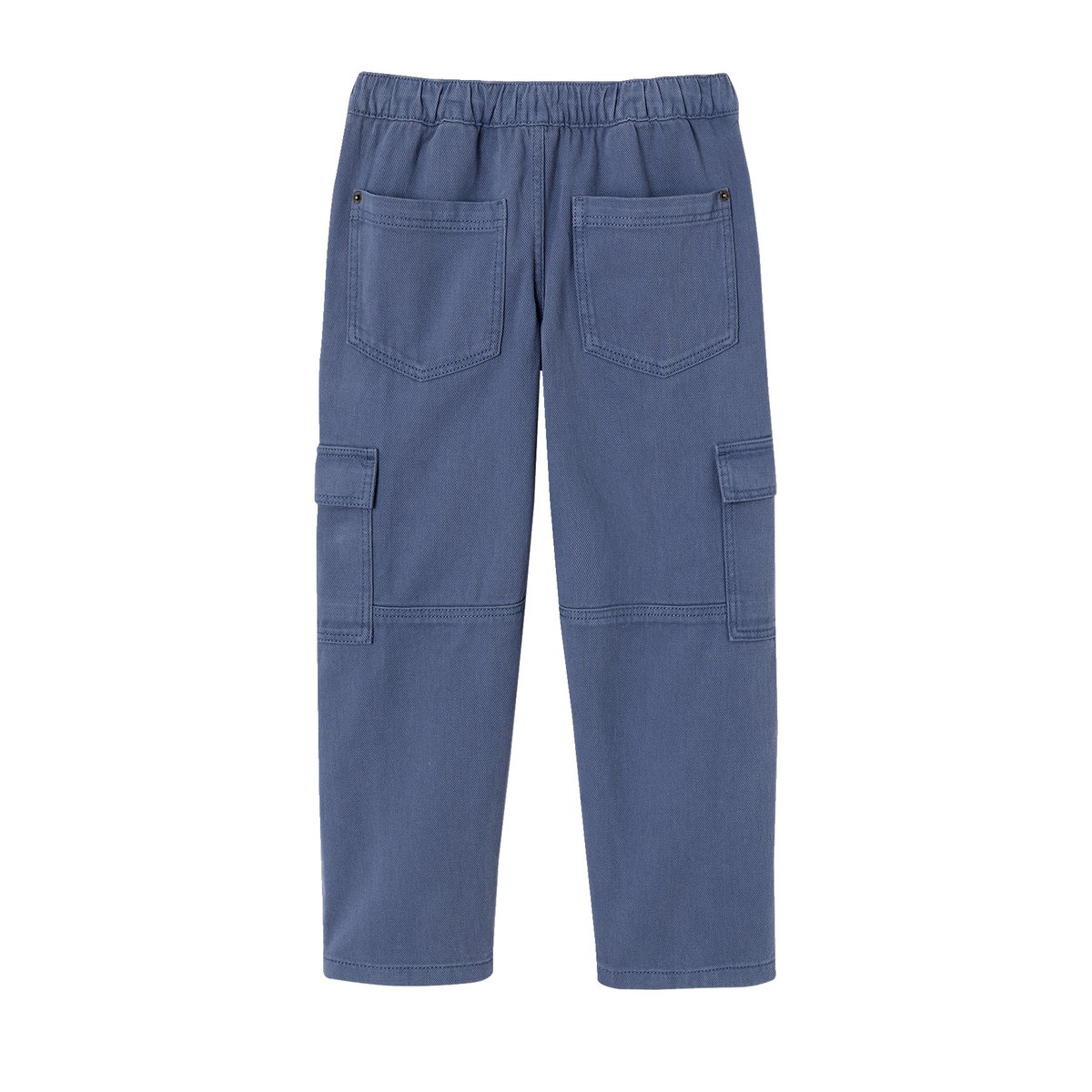 Pantalon battle bleu jean, VERTBAUDET