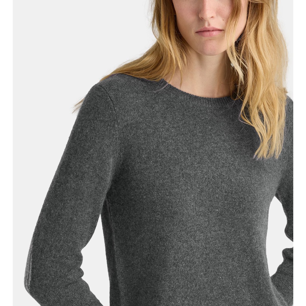 Pull sandrine en cachemire gris chine, GALERIES LAFAYETTE
