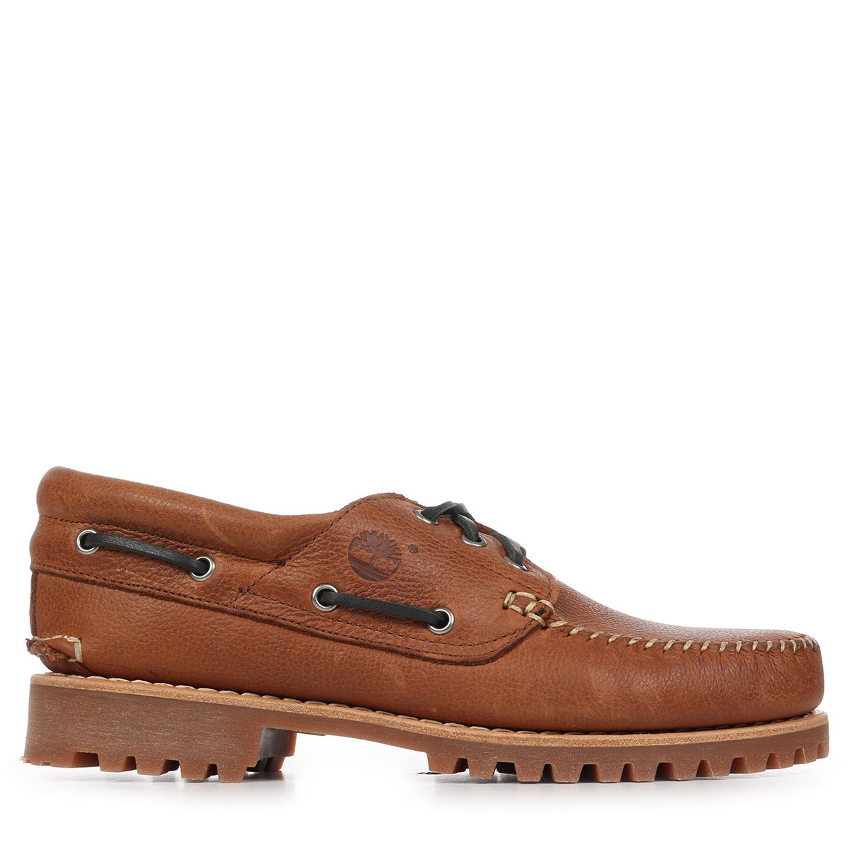 Chaussures AUTHENTIC BOAT SHOE rust full grain with dark gray, TIMBERLAND