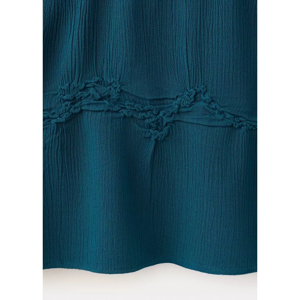 Top fluide détail froncé bleu, MANGO TEEN