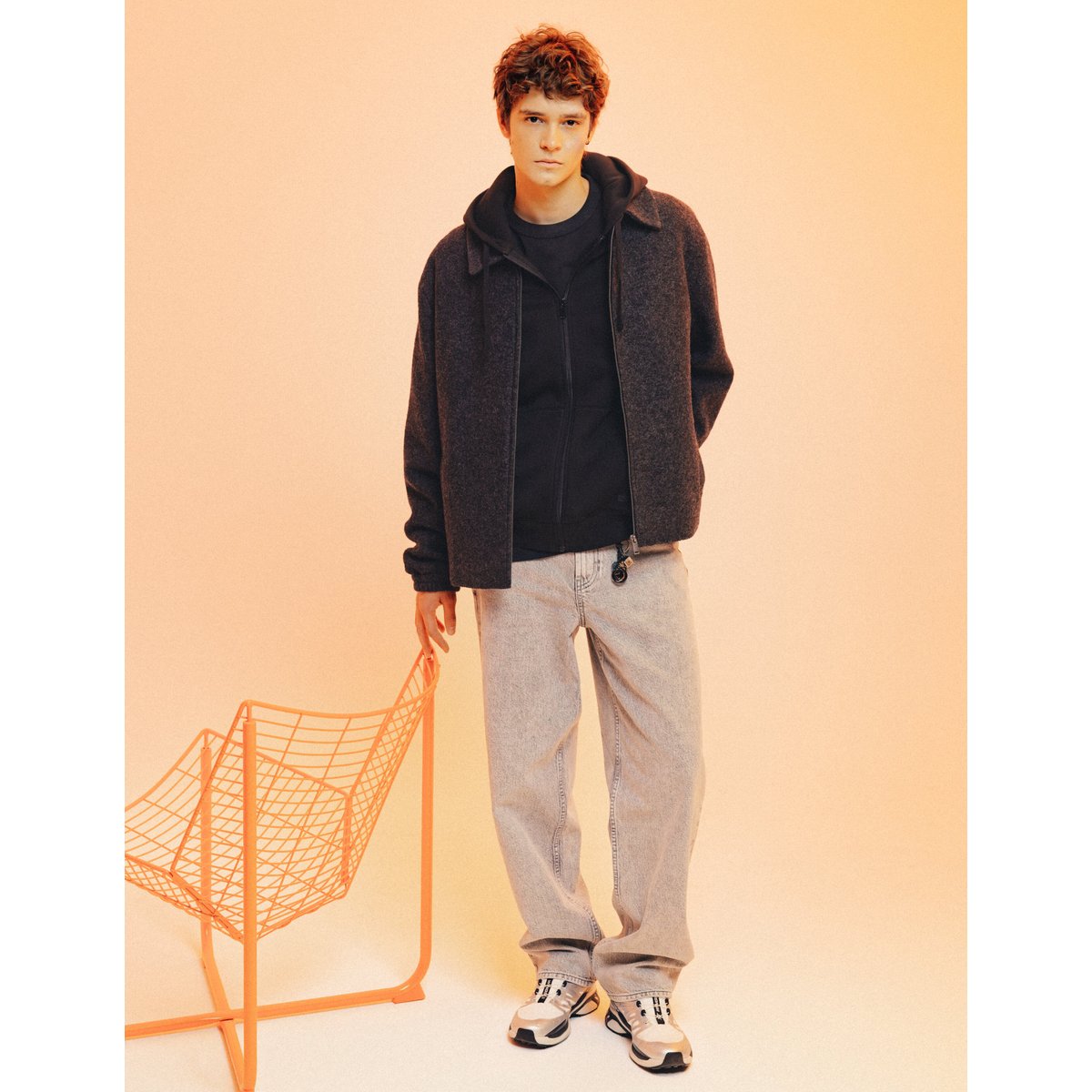 Jean relaxed gris gris clair, BZB
